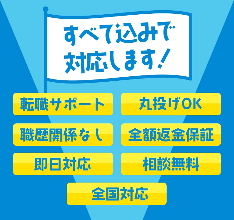 すべて込みで対応します